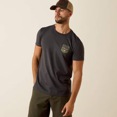 Ariat Ariat Stripe Patriotic Badge T-Shirt Men