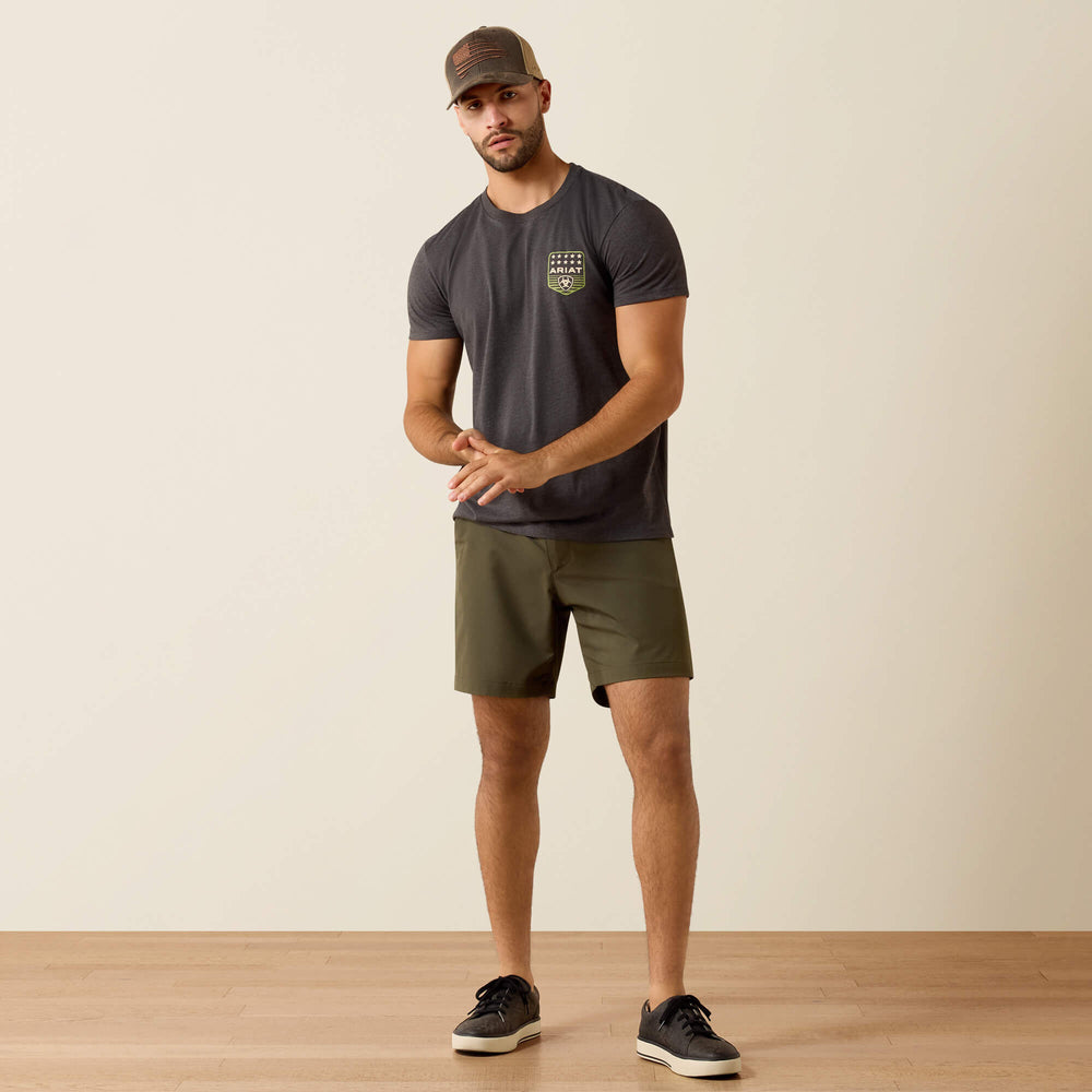 Ariat Ariat Stripe Patriotic Badge T-Shirt Men