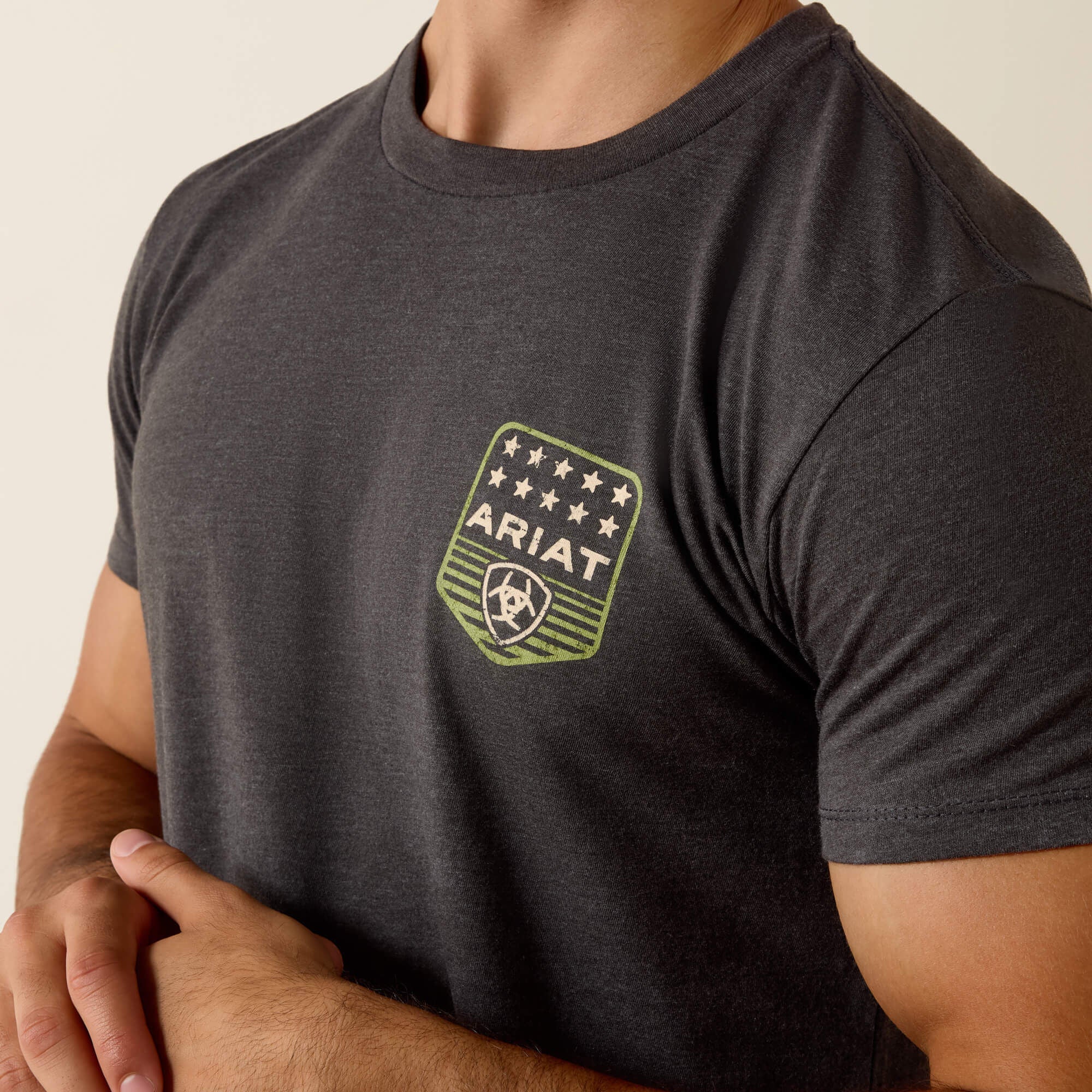 Ariat Ariat Stripe Patriotic Badge T-Shirt Men