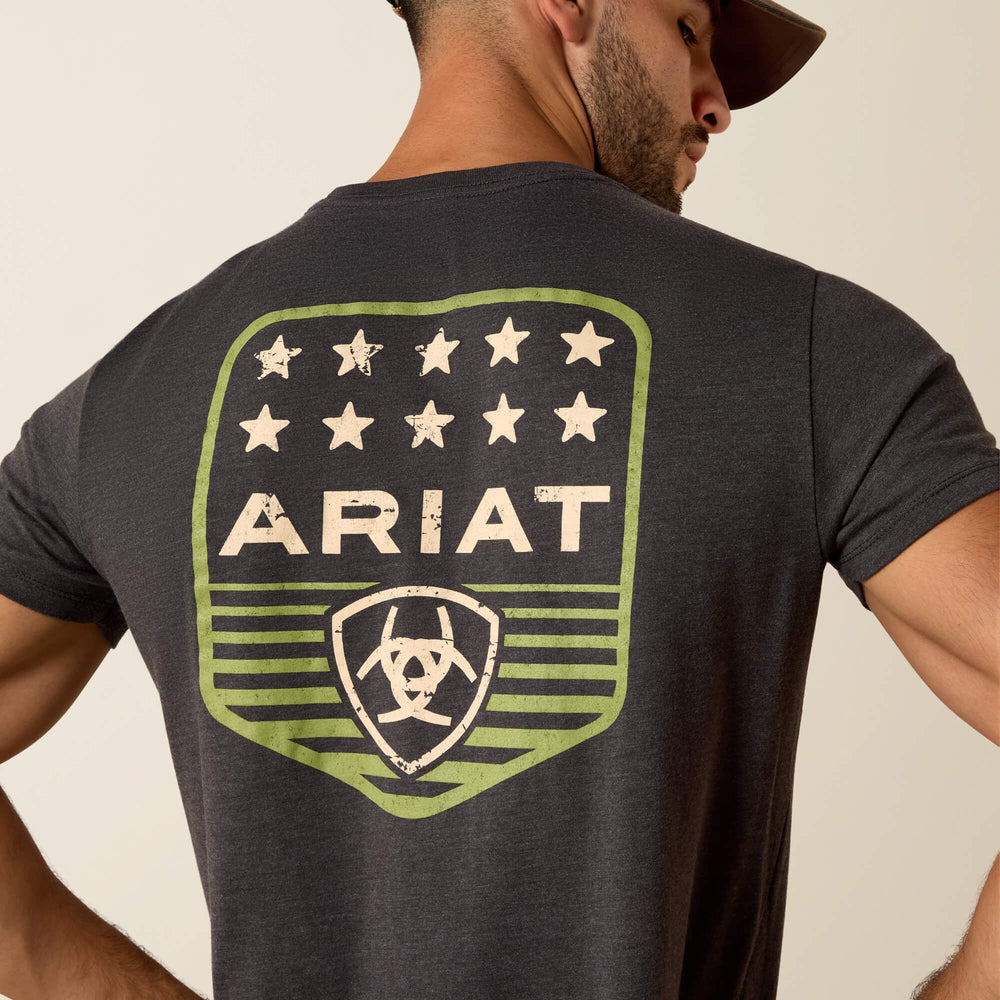 Ariat Ariat Stripe Patriotic Badge T-Shirt Men