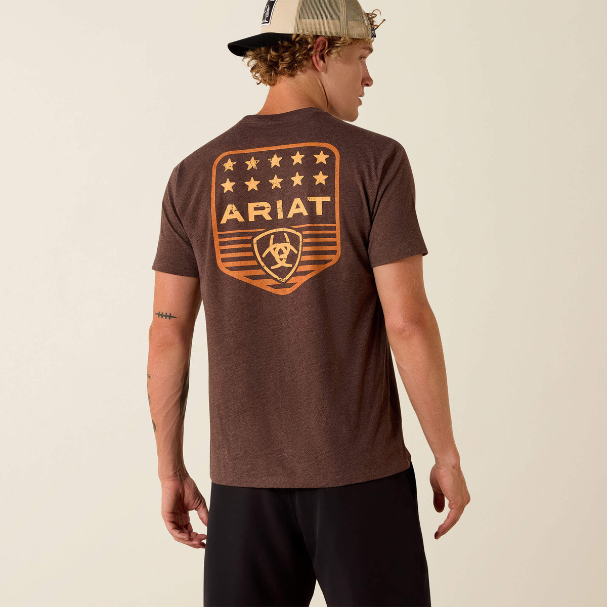 Ariat Ariat Stripe Patriotic Badge T-Shirt Men