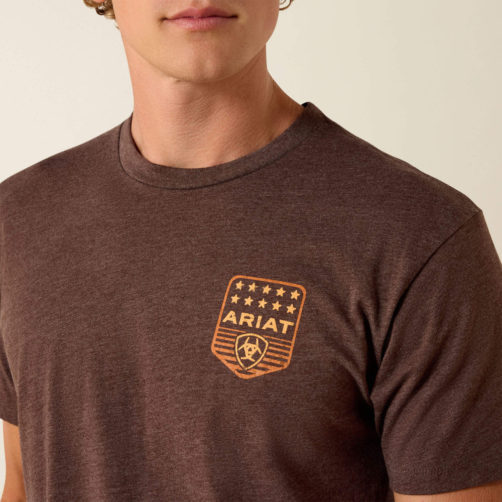 Ariat Ariat Stripe Patriotic Badge T-Shirt Men