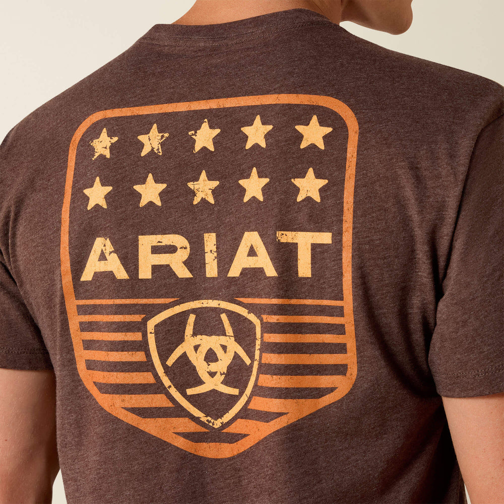 Ariat Ariat Stripe Patriotic Badge T-Shirt Men