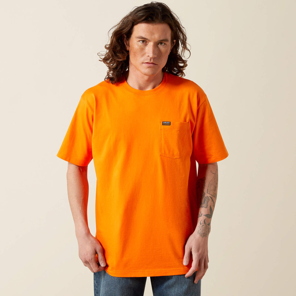 Ariat Rebar Cotton Strong Standard Pocket T-Shirt Men