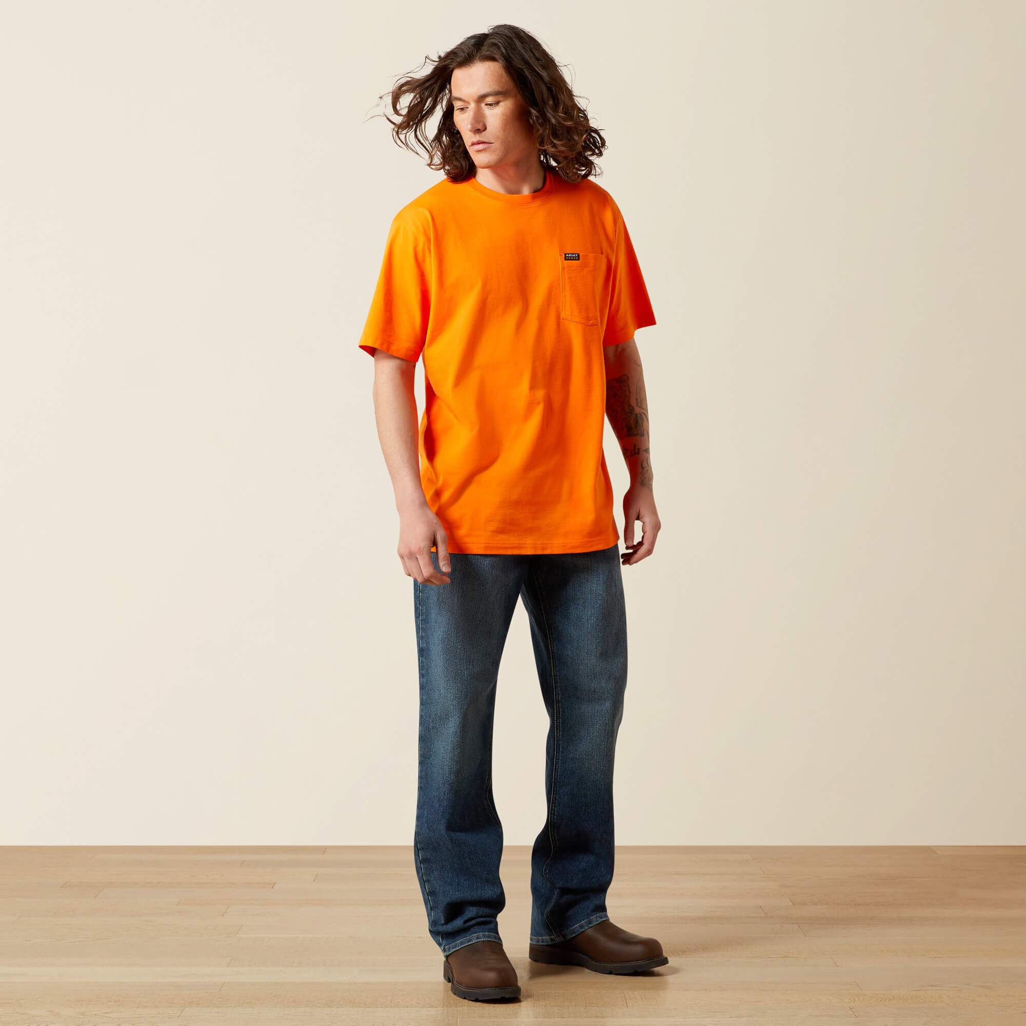 Ariat Rebar Cotton Strong Standard Pocket T-Shirt Men