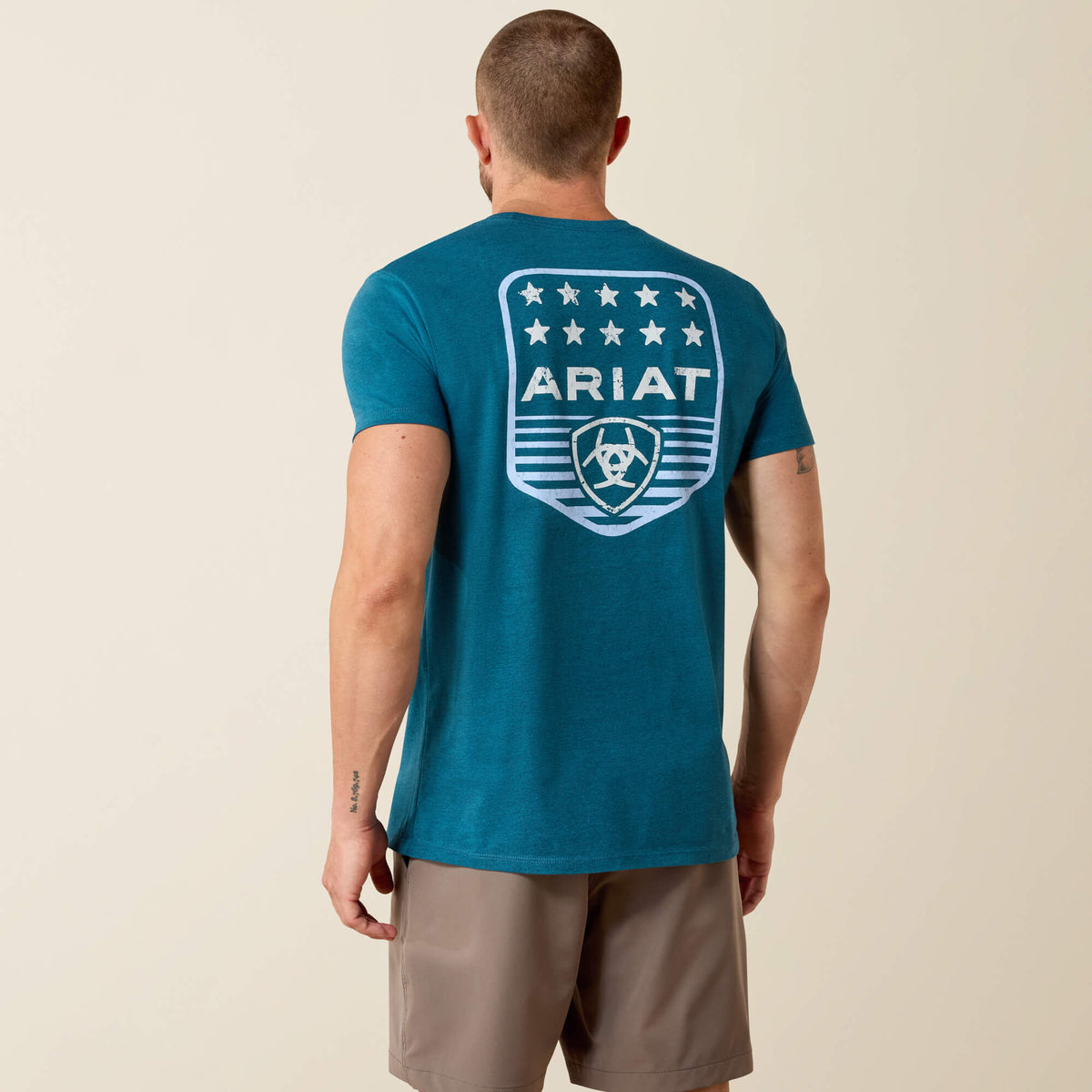Ariat Ariat Stripe Patriotic Badge T-Shirt Men