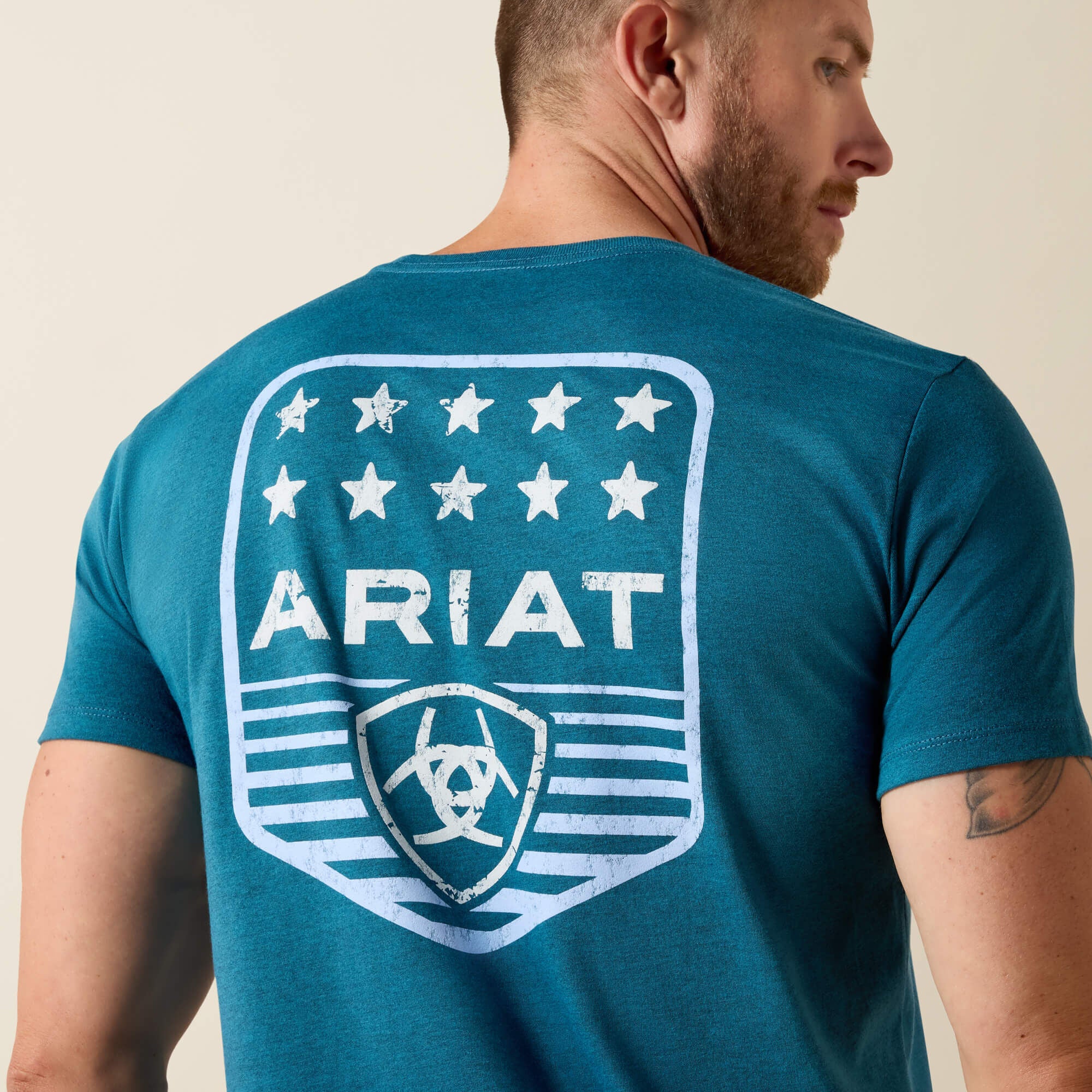 Ariat Ariat Stripe Patriotic Badge T-Shirt Men