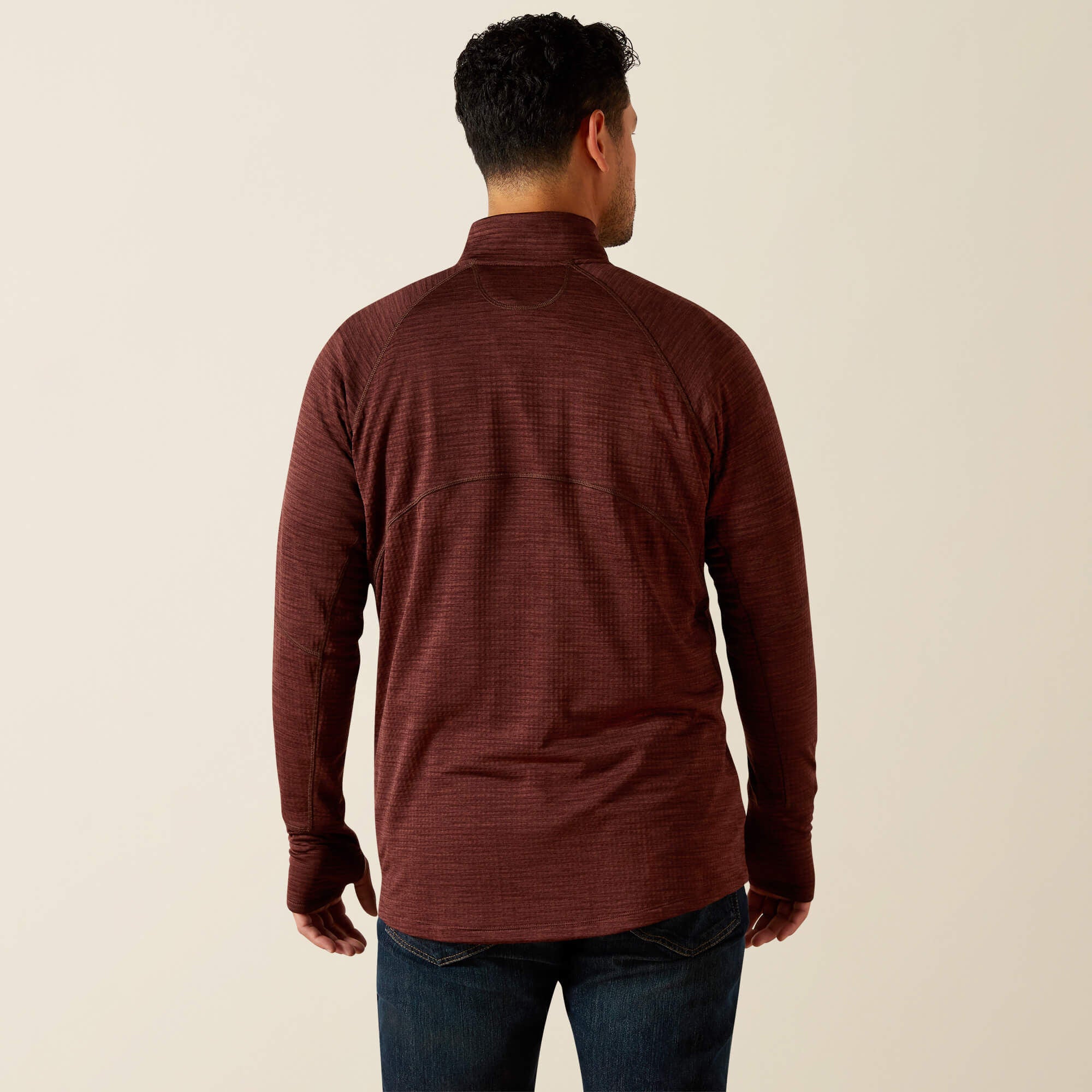 Ariat Rebar Gridwork Baselayer 1/4 Zip T-Shirt Men