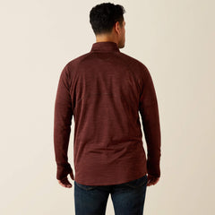 Ariat Rebar Gridwork Baselayer 1/4 Zip T-Shirt Men