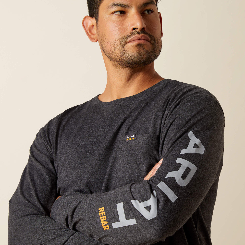 Ariat Rebar Cotton Strong Standard Logo Pocket T-Shirt Men