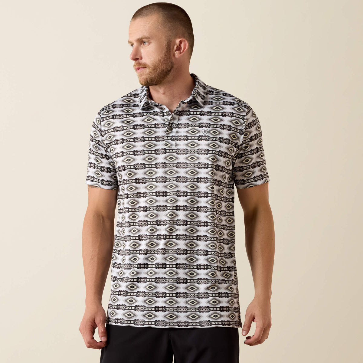 Ariat All Over Print Fitted Polo Men