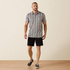 Ariat All Over Print Fitted Polo Men
