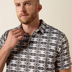 Ariat All Over Print Fitted Polo Men