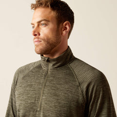 Ariat Rebar Gridwork Baselayer 1/4 Zip T-Shirt Men