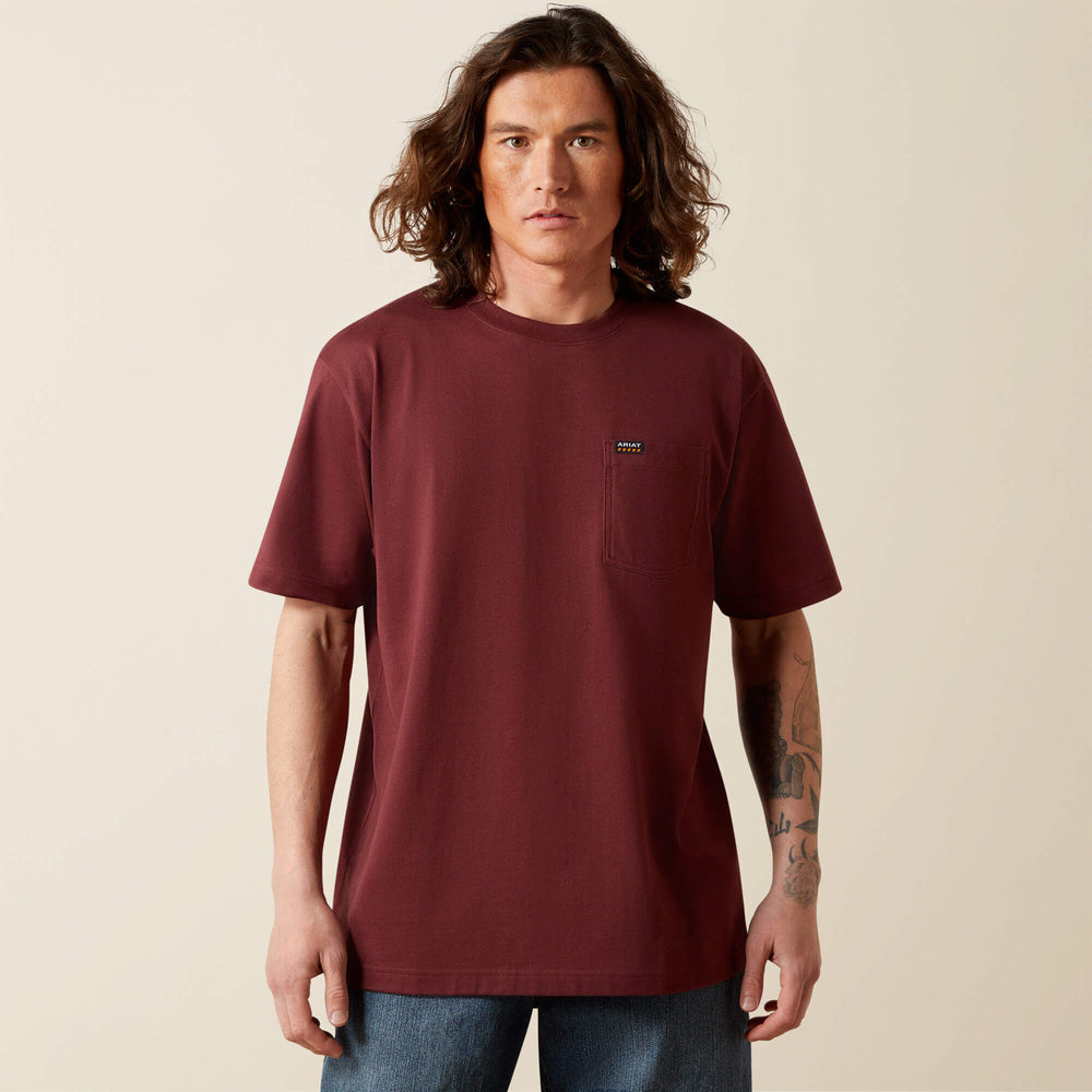 Ariat Rebar Cotton Strong Standard Pocket T-Shirt Men