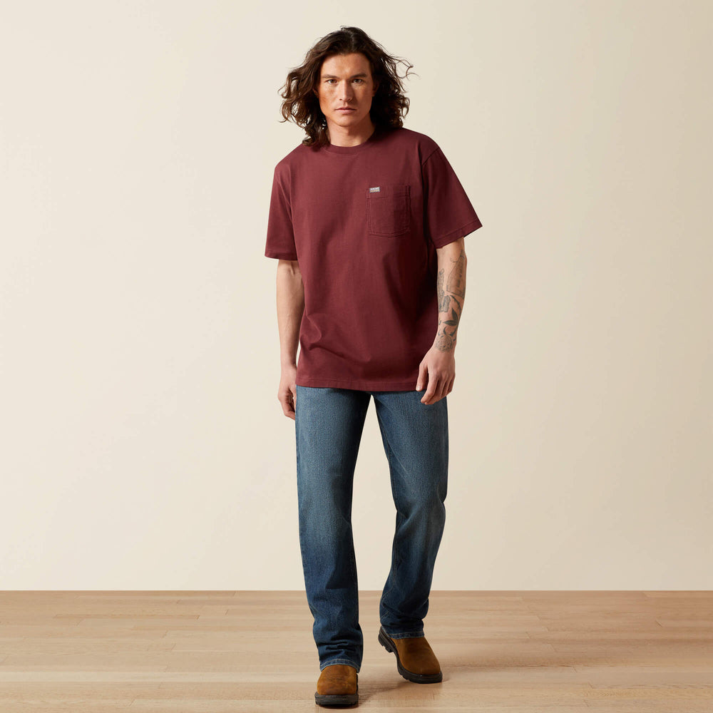 Ariat Rebar Cotton Strong Standard Pocket T-Shirt Men