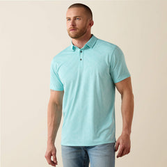 Ariat Jacquard Printed Fitted Polo Men