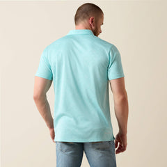 Ariat Jacquard Printed Fitted Polo Men