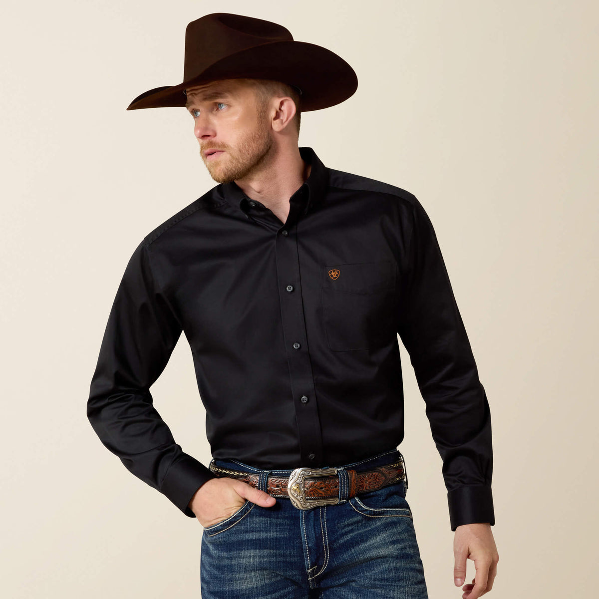 Ariat Solid Twill Classic Fit Shirt Men