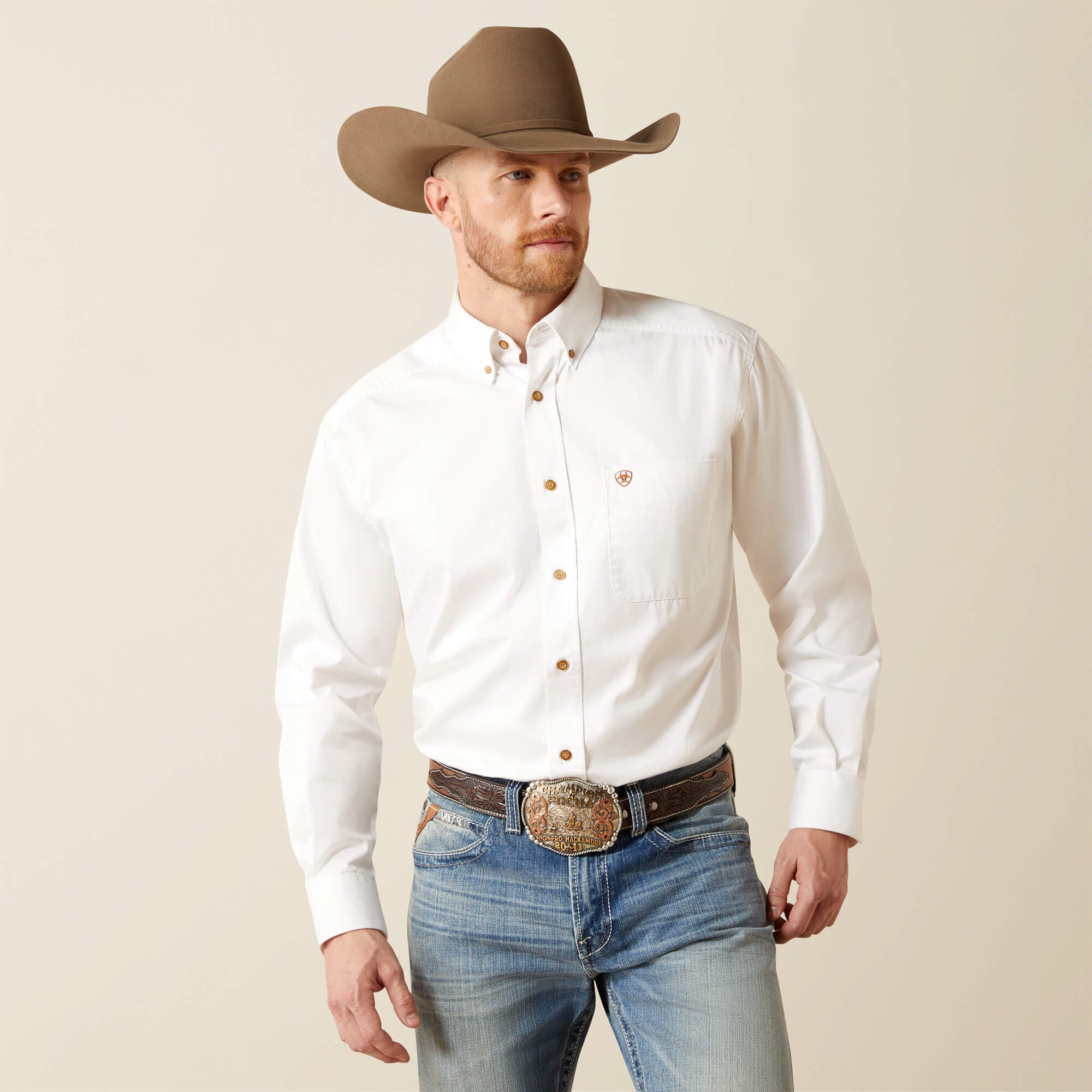 Ariat Solid Twill Classic Fit Shirt Men