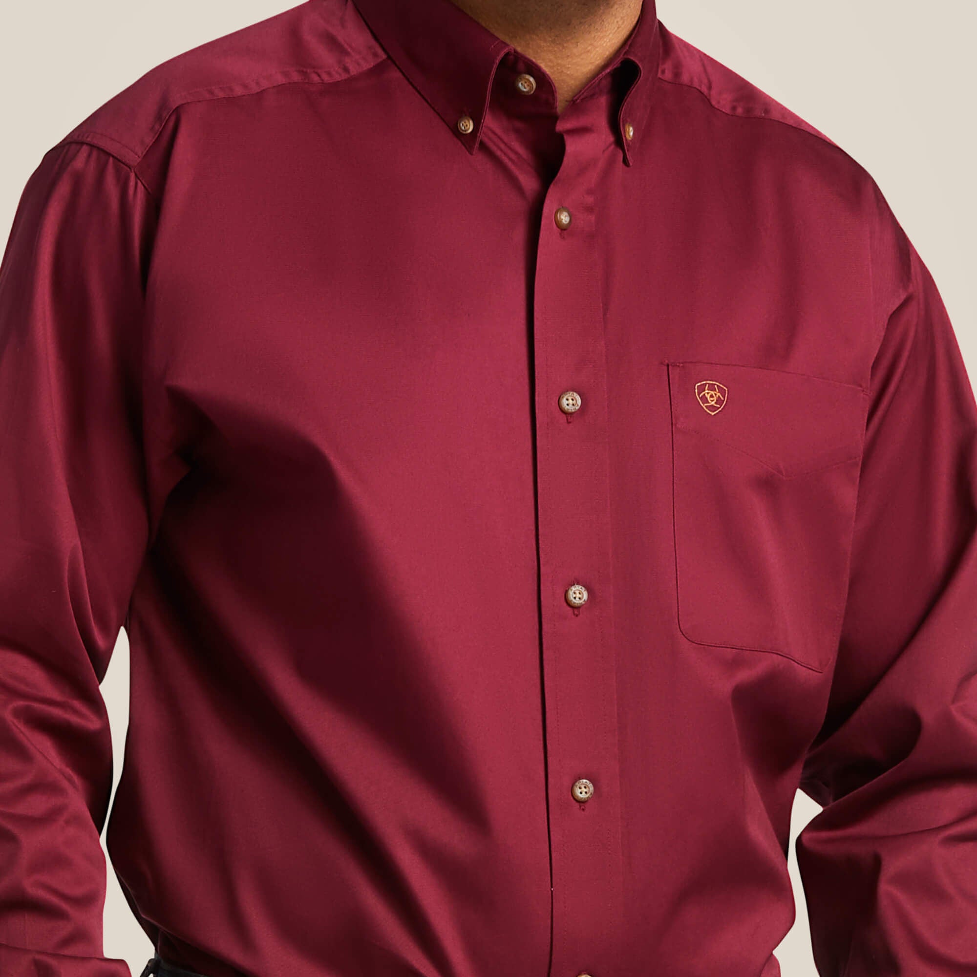 Ariat Solid Twill Classic Fit Shirt Men