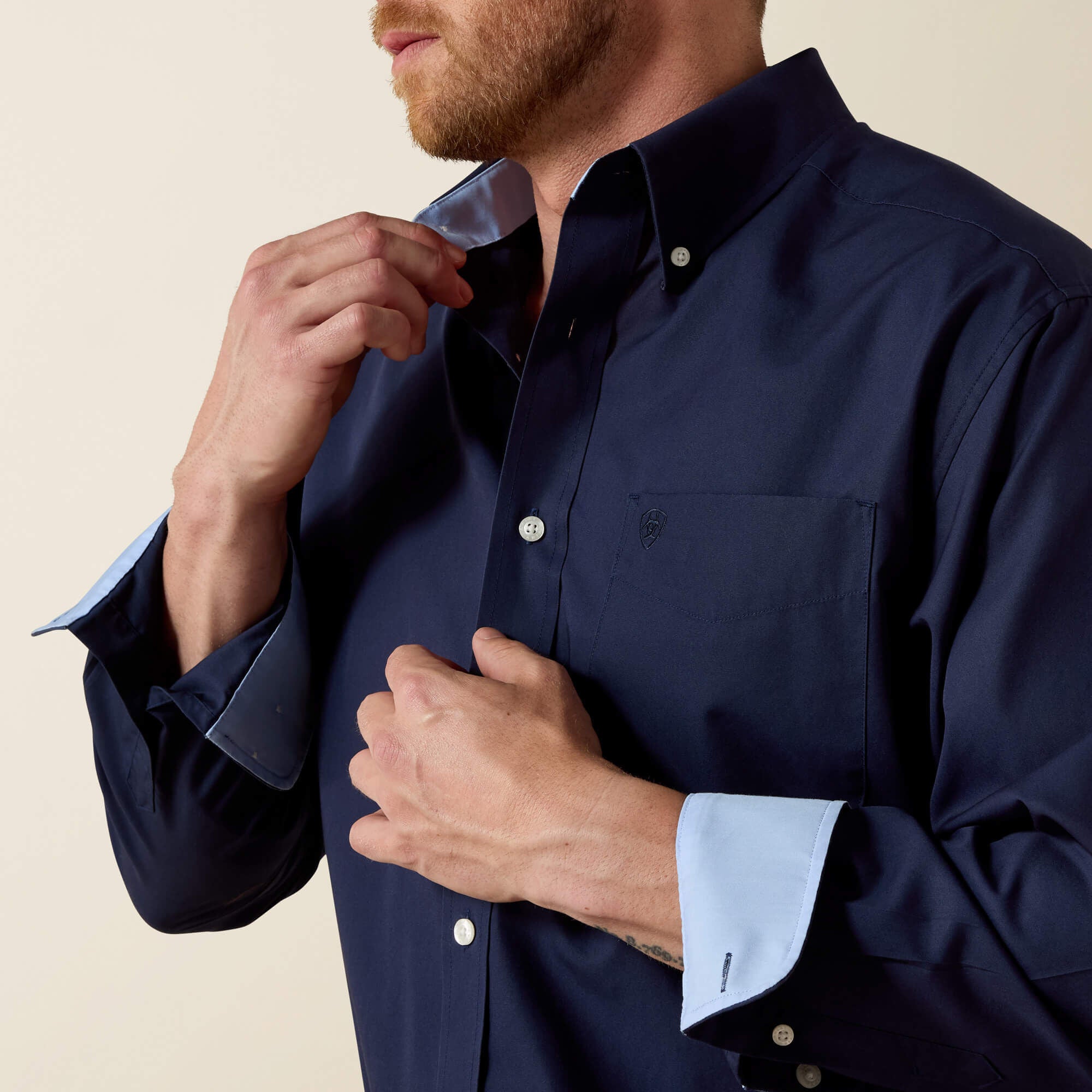 Ariat Wrinkle Free Solid Classic Fit Shirt Men
