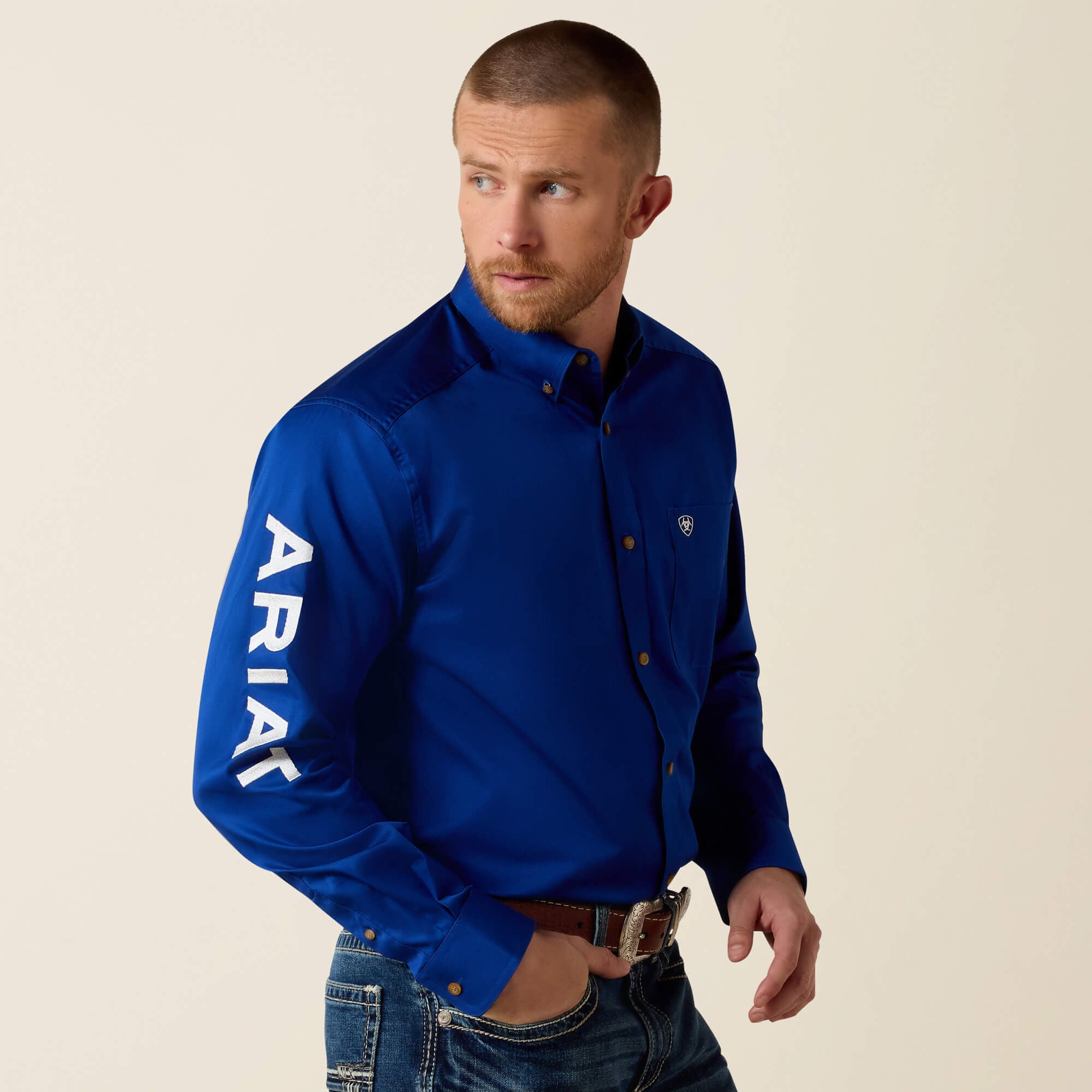 Ariat Team Logo Twill Classic Fit Shirt Men