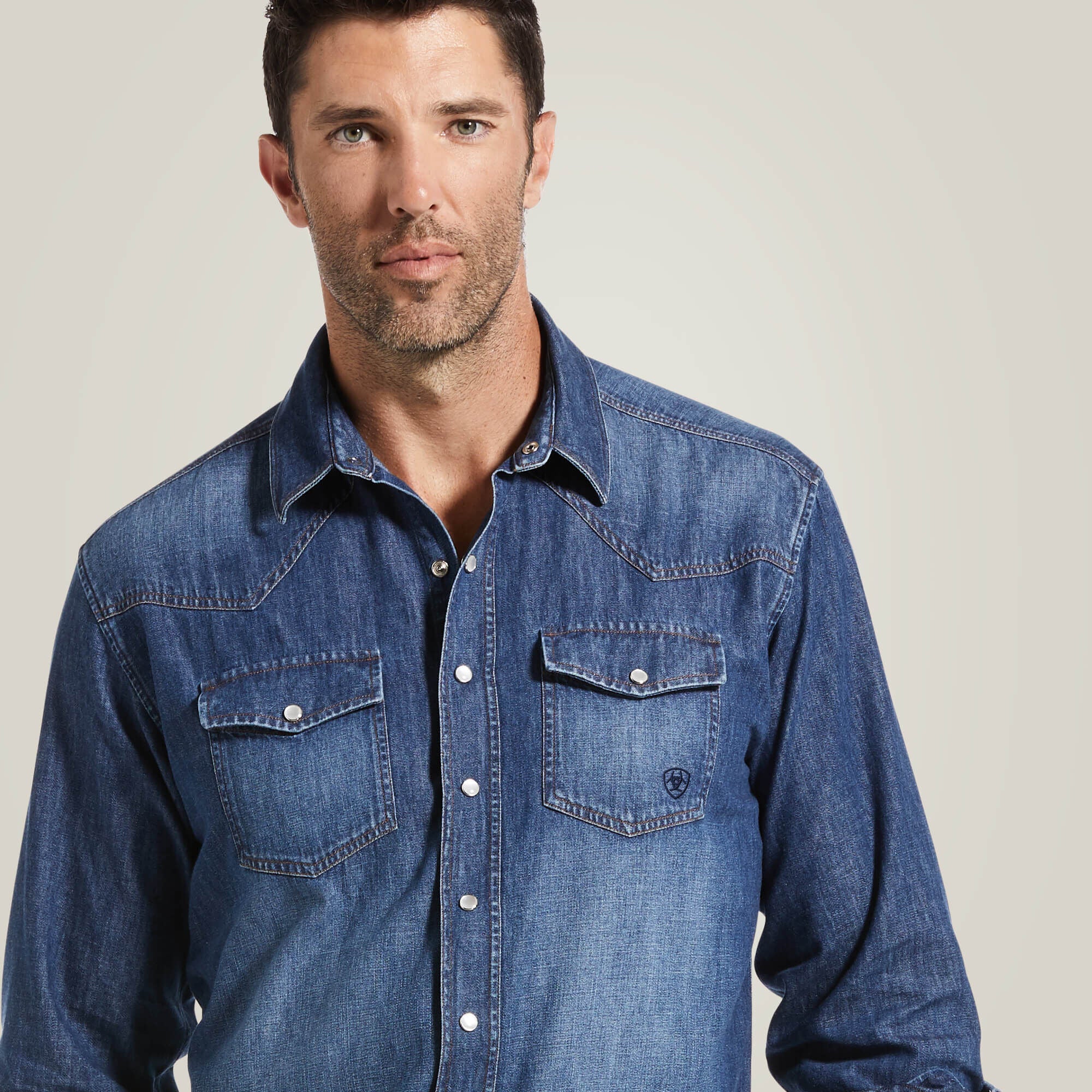 Ariat Denim Retro Fit Shirt Men|Trends