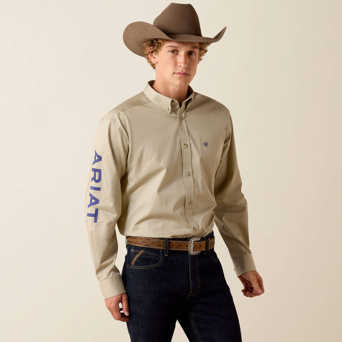 Ariat Team Logo Lightweight Twill Classic Fit Shirt Men
