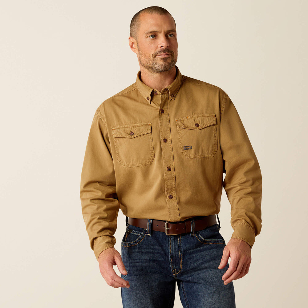 Ariat Rebar Washed Twill Work Shirt Men