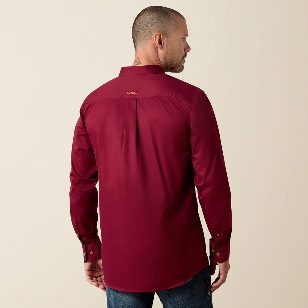 Ariat Solid Twill Fitted Shirt Men