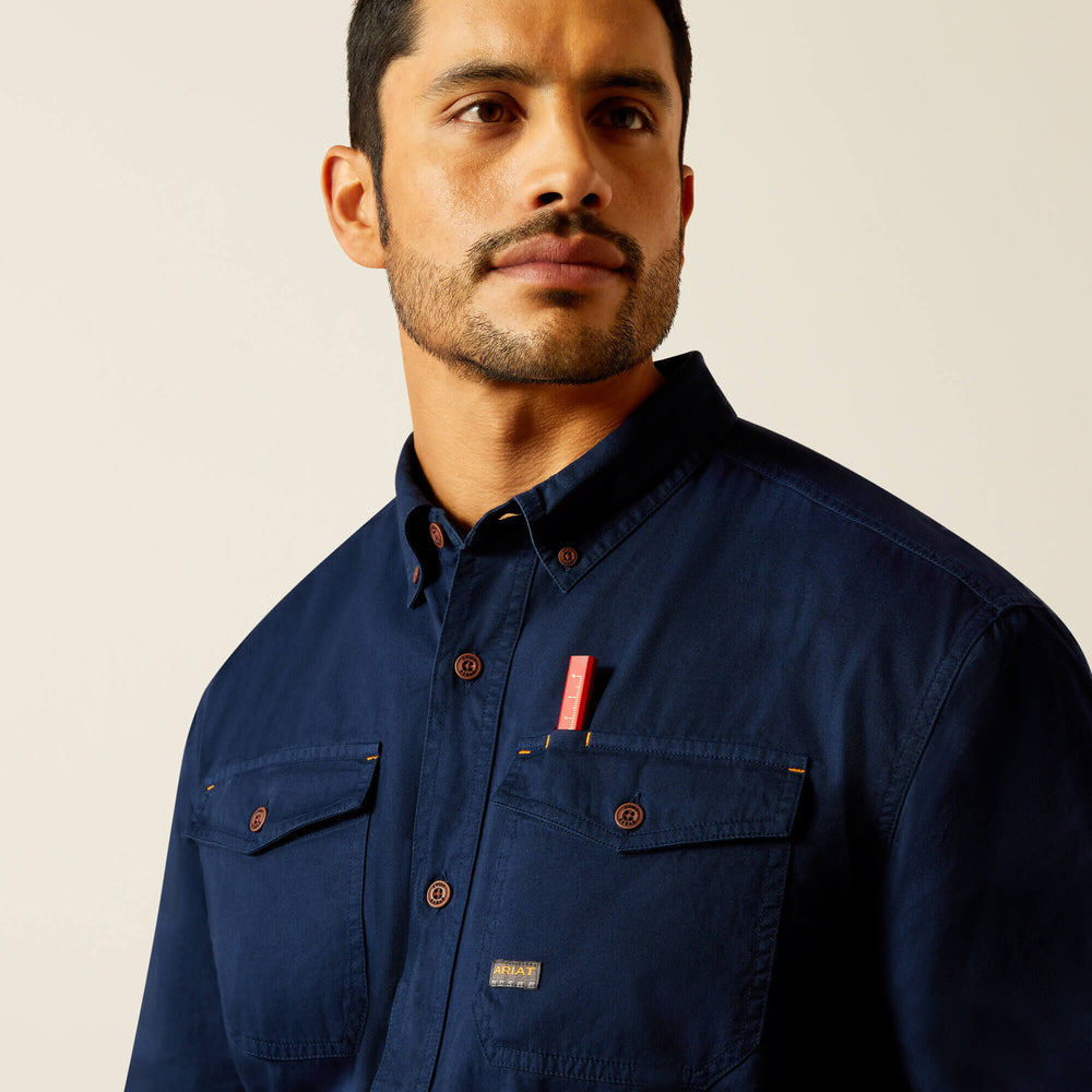 Ariat Rebar Washed Twill Work Shirt Men