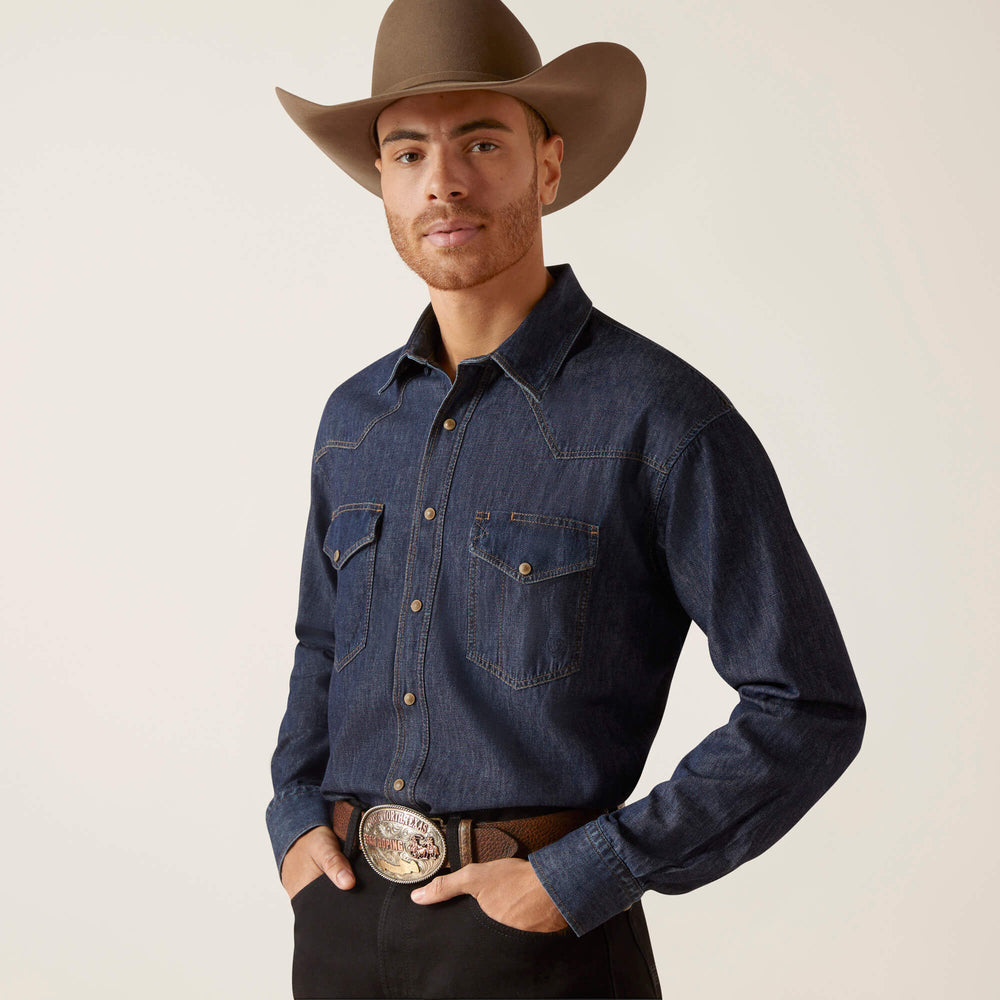 Ariat Classic Denim Shirt Men|Trends