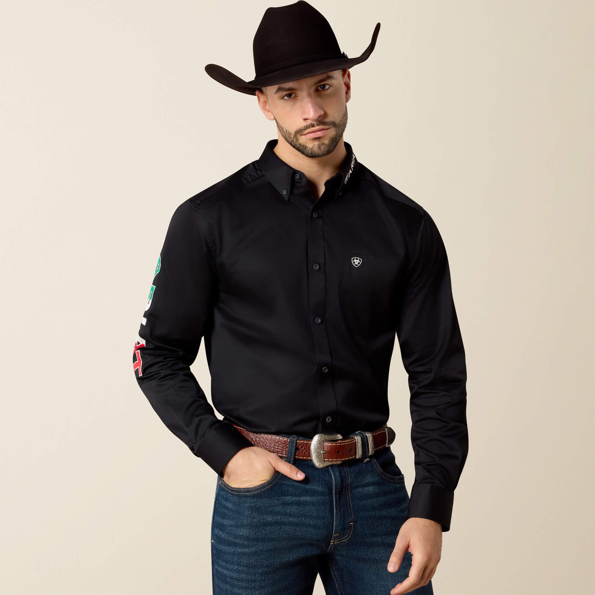 Ariat Team Logo Twill Fitted Shirt Men