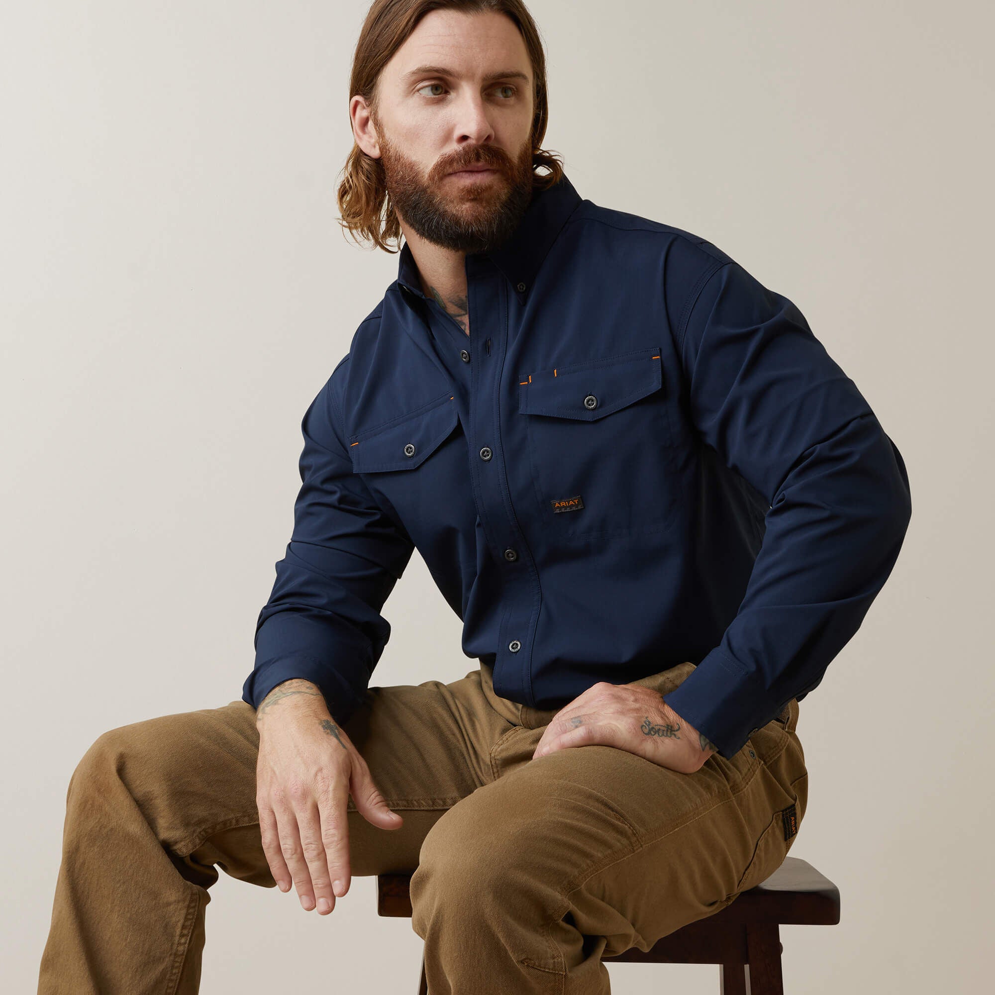 Ariat Rebar Made Tough VentTEK DuraStretch Work Shirt Men