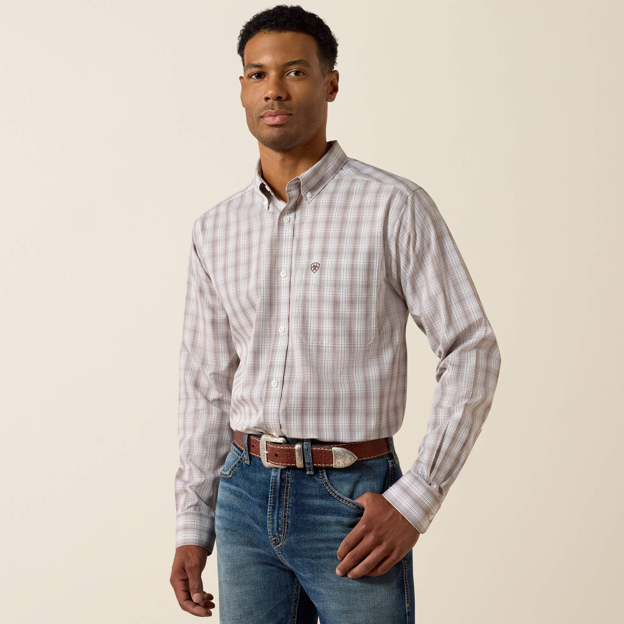 Ariat Wrinkle Free Clyde Fitted Shirt Men