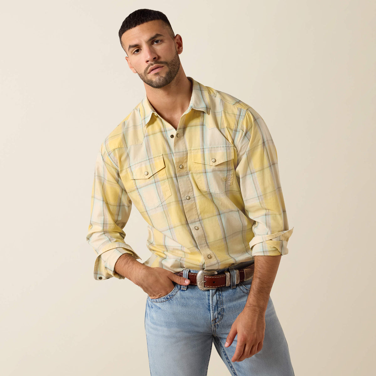 Ariat Retro Hux Fitted Snap Shirt Men
