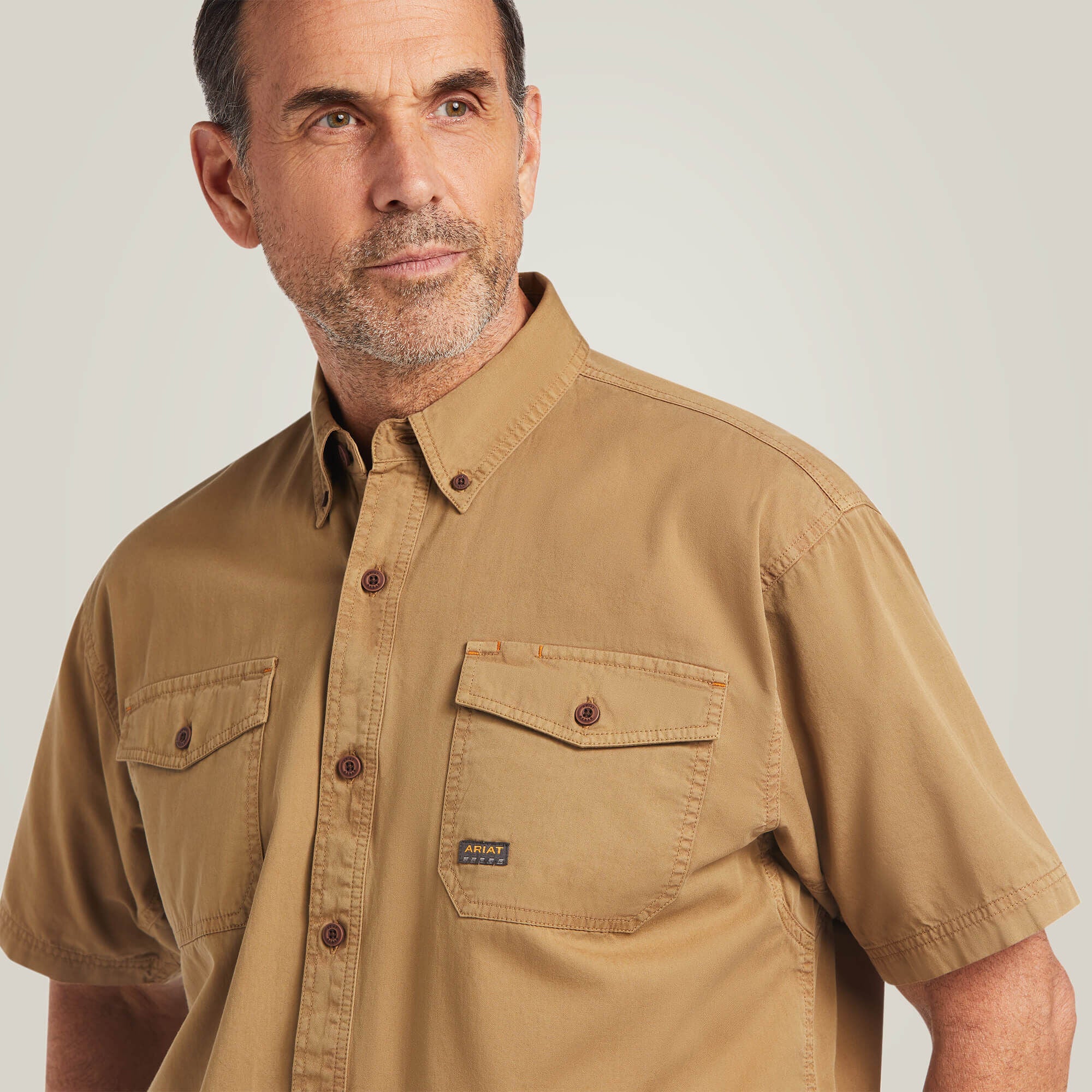 Ariat Rebar Washed Twill Work Shirt Men