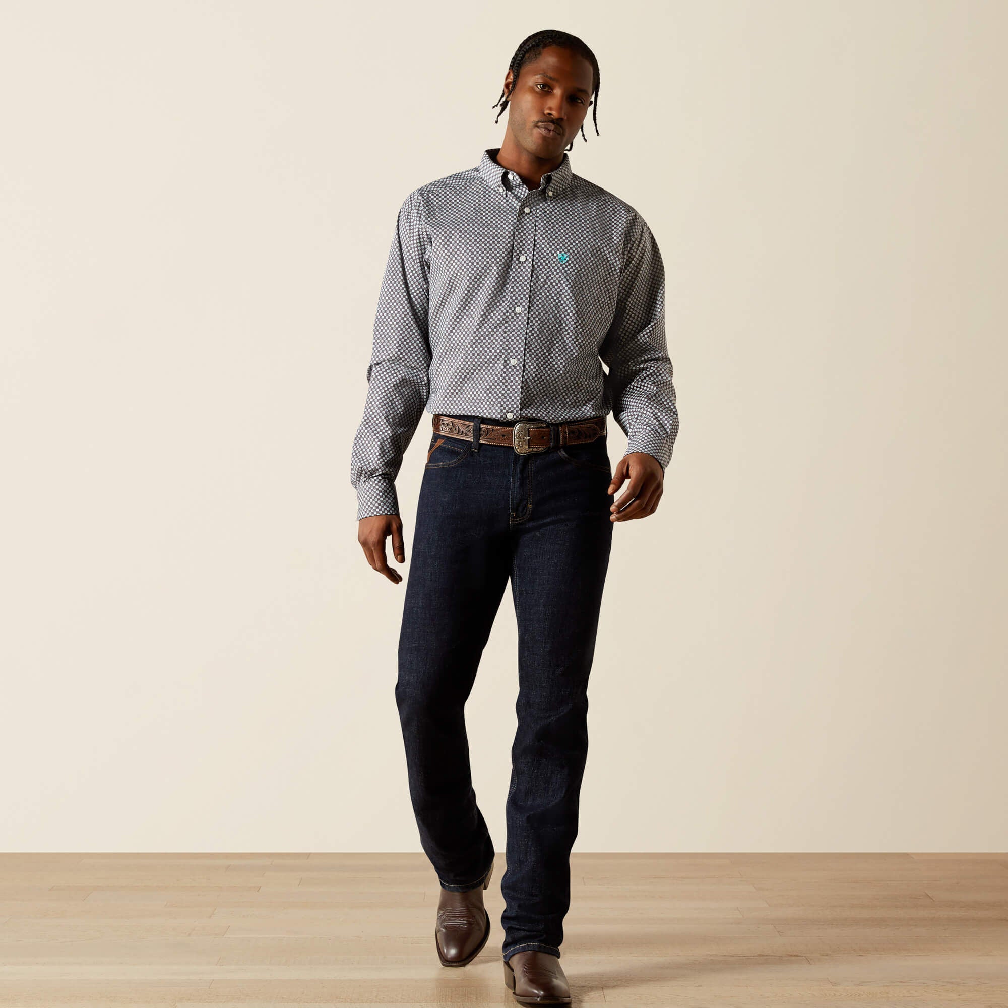 Ariat Wrinkle Free Caleb Classic Fit Shirt Men