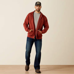 Ariat Rebar Lightweight Label Full Zip Hoodie Men