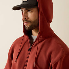 Ariat Rebar Lightweight Label Full Zip Hoodie Men