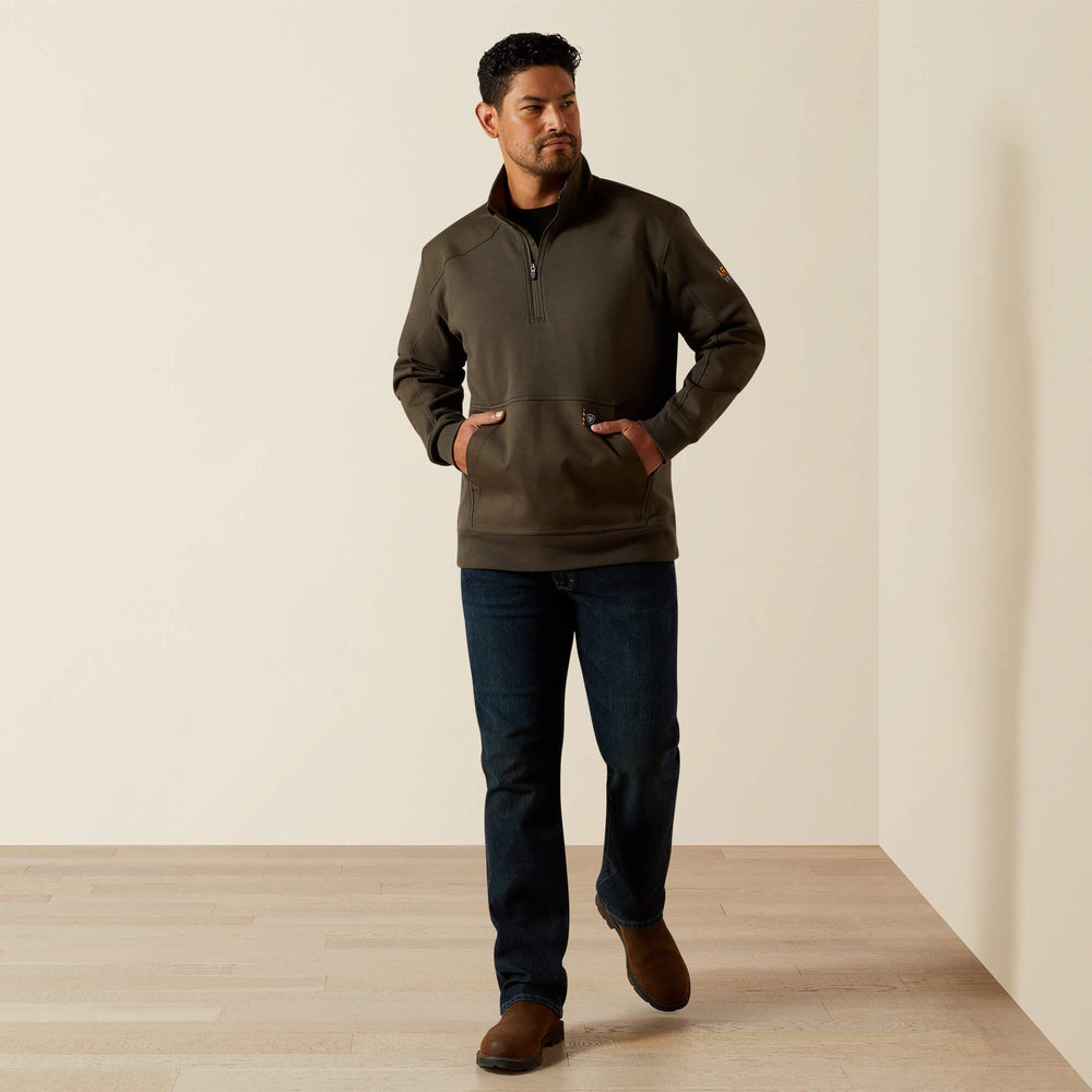 Ariat Rebar Workman Duracanvas 1/4 Zip Sweatshirt Men