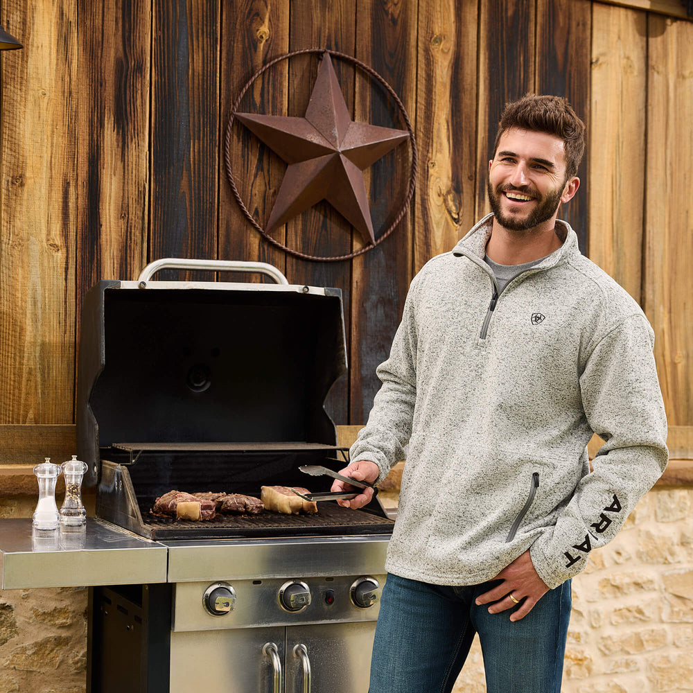 Ariat Caldwell Logo 1/4 Zip Sweater Men