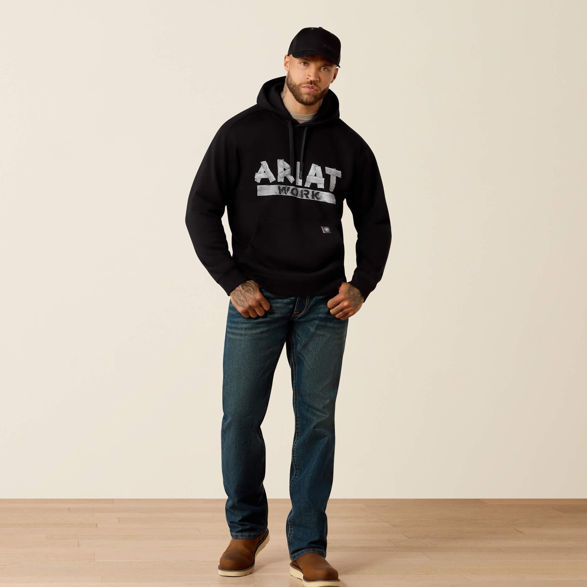 Ariat Rebar Lightweight Duct Logo Hoodie Men