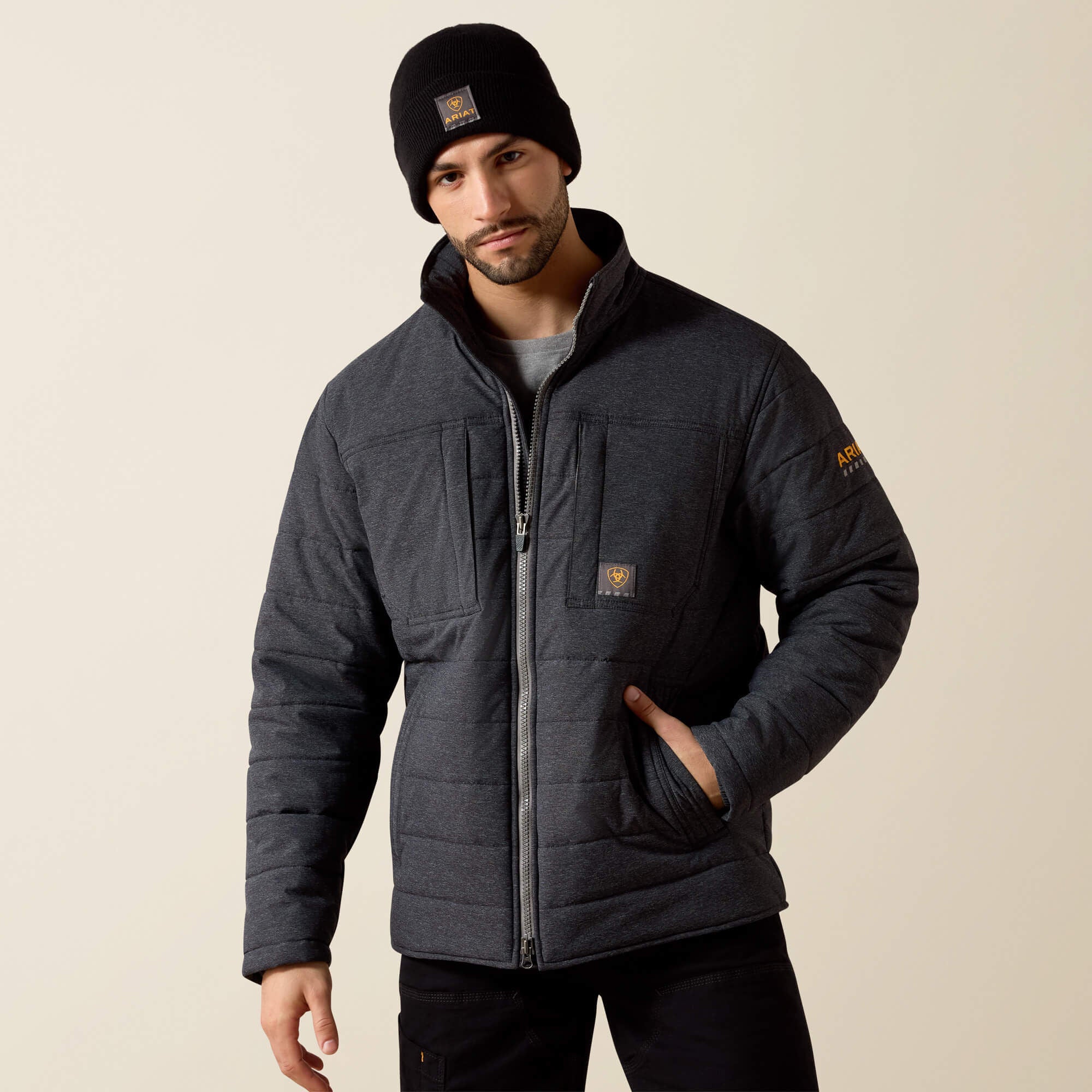 Ariat Rebar Valiant Stretch Canvas Water Resistant Insulated Jacket Men