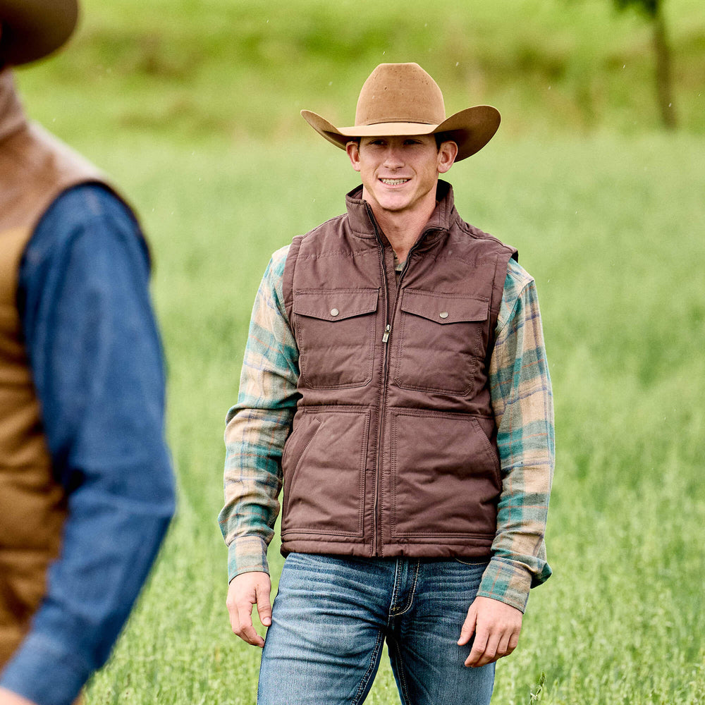 Ariat Western Quilted Vest Men
