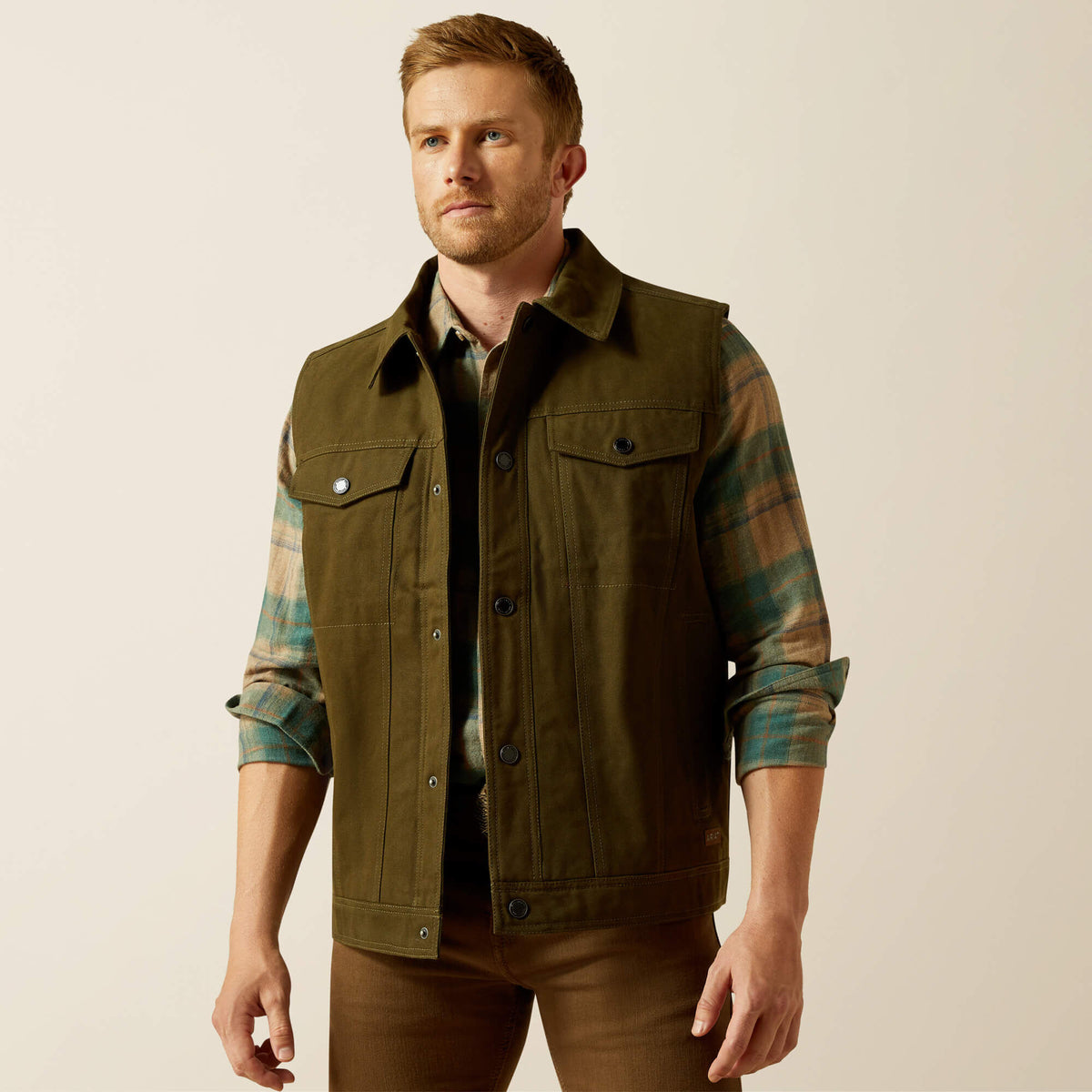 Ariat Canvas Rancher Vest Men