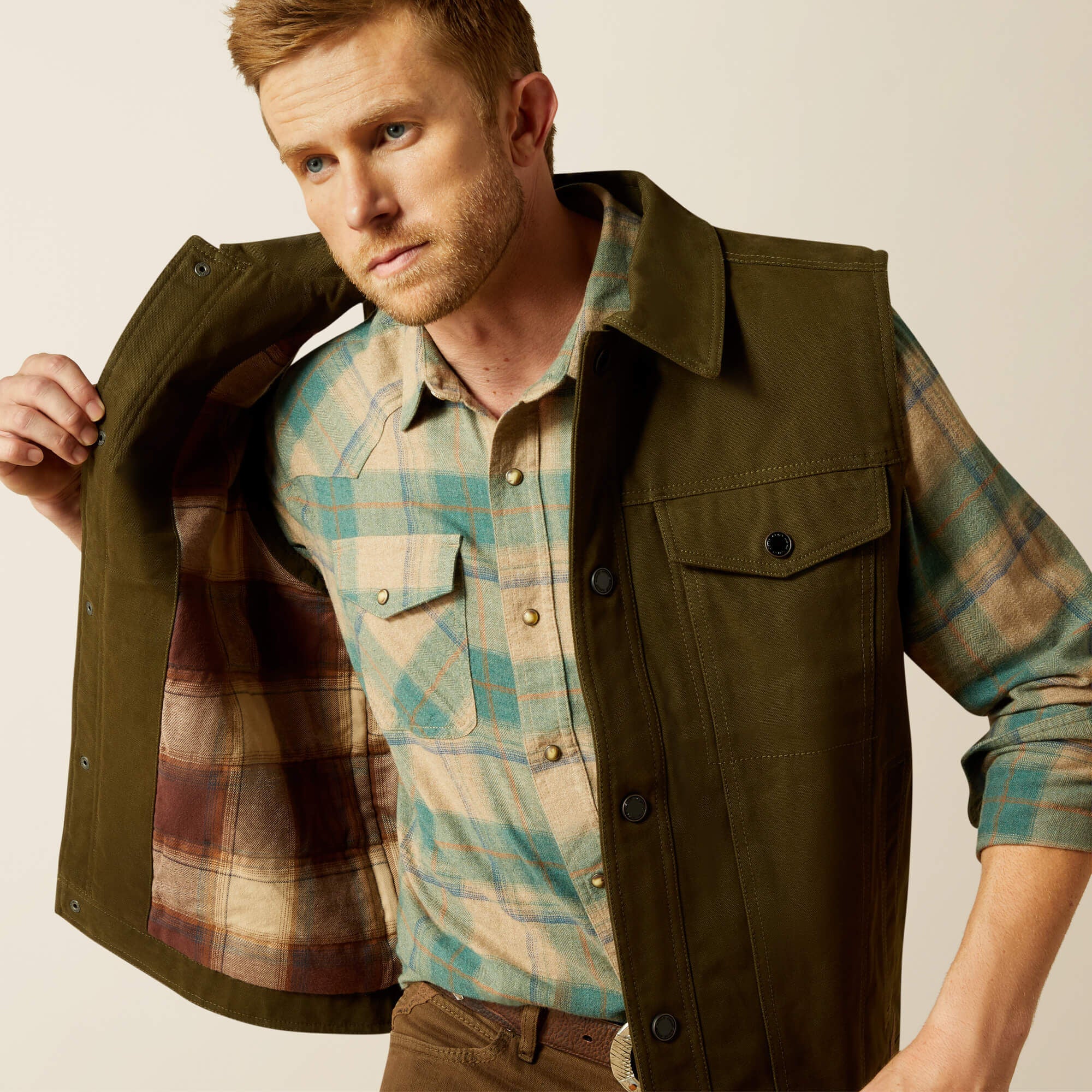 Ariat Canvas Rancher Vest Men