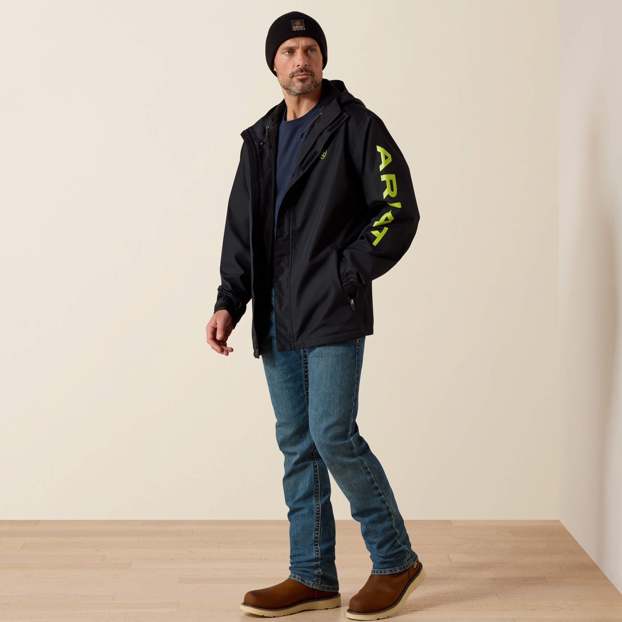 Ariat Rebar Stormshell Logo Waterproof Jacket Men