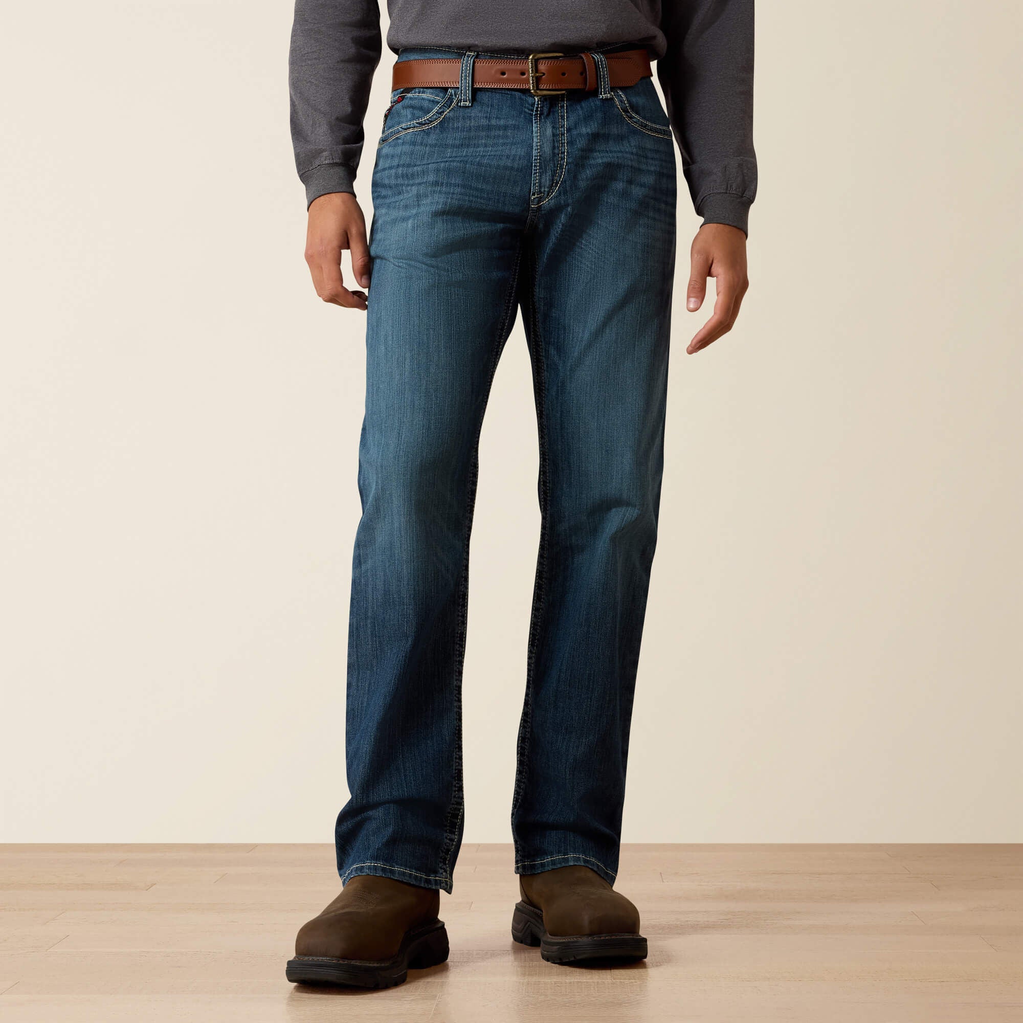 Ariat FR M4 Relaxed Stretch DuraLight Boundary Boot Cut Jean Men